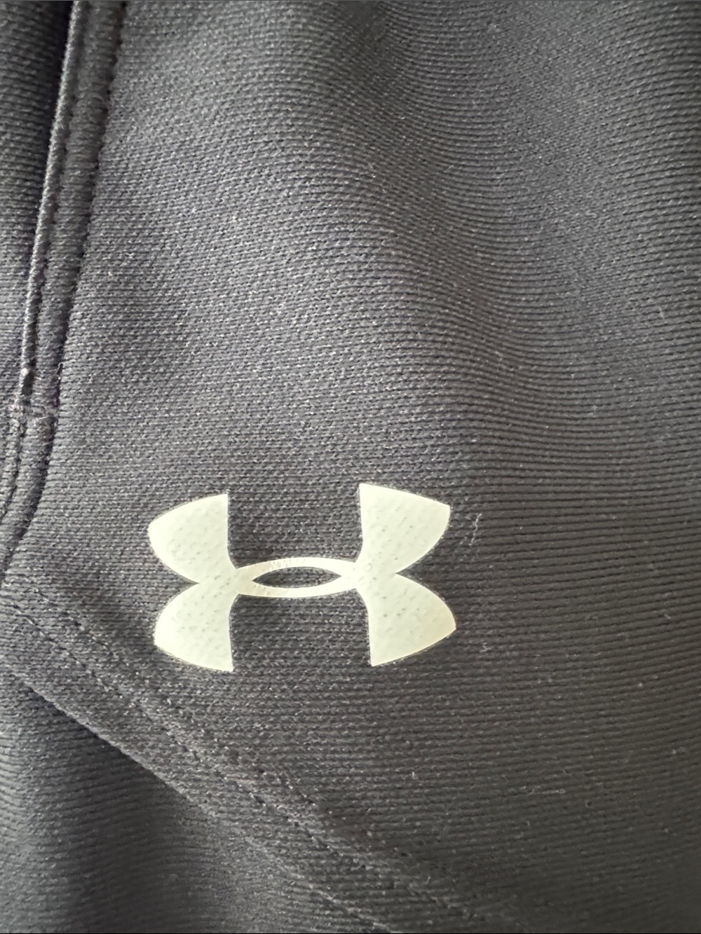 Under Armour Black Women's Athletic Shorts with Branded Waistband and Pockets - Picture 2 of 5